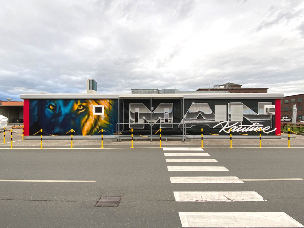 man graffiti aussenfassade streetart auftrag nuernberg 01